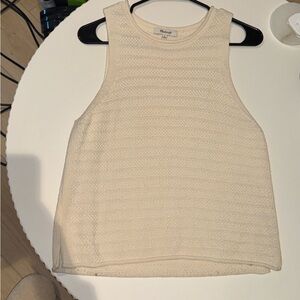 Madewell Cream Sleeveless Top